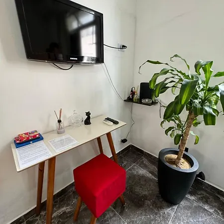 Linda Kitnet Mobiliada Apartment Sao Vicente  Exterior photo